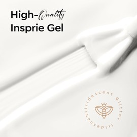 Modelones White Gel Nail Polish, 15 ML Off-White Color Gel Polish Summer Nail Gel Polish Soak Off Led Nail Art Gel Franch Manicure Salon DIY Gifts for Women