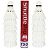 ShuttlePro T20 Badminton Shuttlecocks, 12 Pack, Goose Feather, Professional Training,