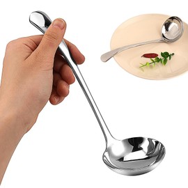 Soup Ladle Small Ladle Silver Small Gravy Stainless Steel Sauce Ladle Gravy Ladle for Spooning Sauces or Gravies