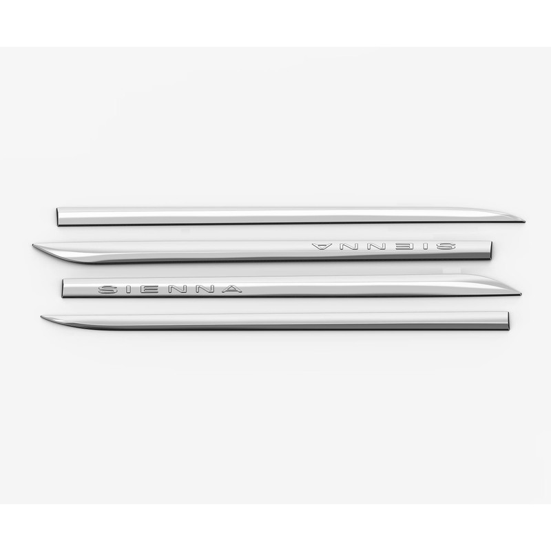 Kojem 4 Pcs Chrome Outside Door Body Side Molding Trim