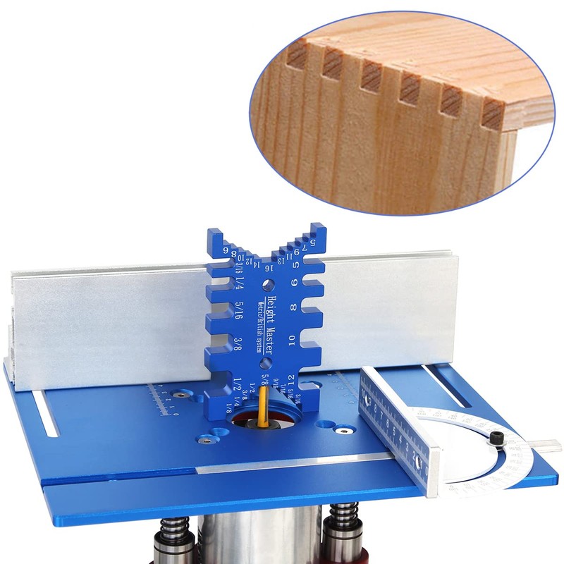 KETIPED High Precision Aluminum Dovetail Jig Metric and Imperial Tenon