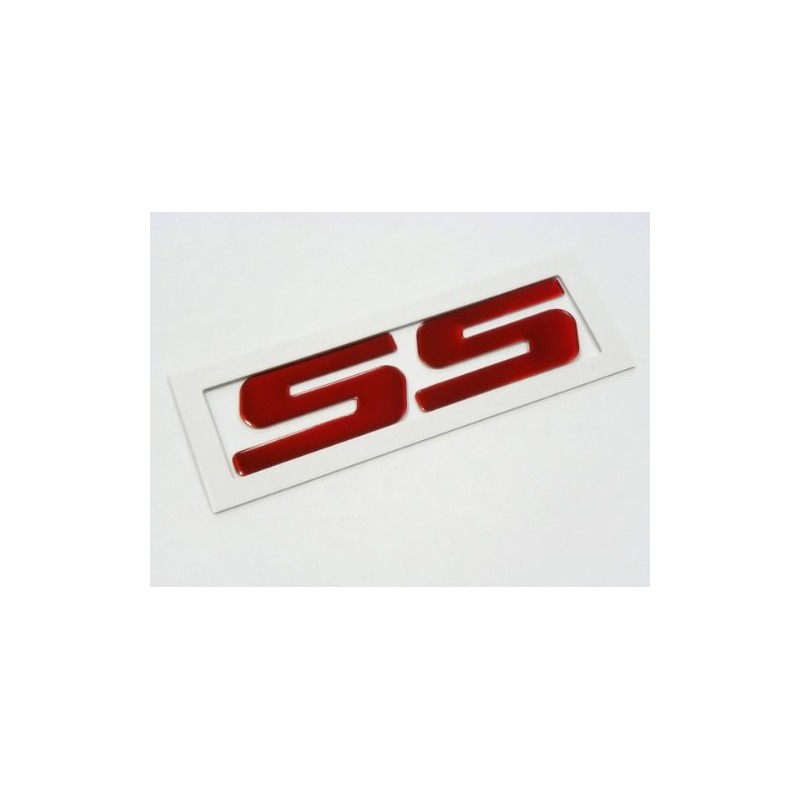 VMS RACING 2010-2015 Camaro SS Red Aluminum Emblem for Fenders,