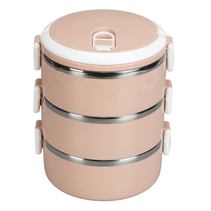 Portable 304 Stainless Steel Bento Lunch Box Thermal Cylinder Lunch