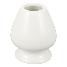 HARFINGTON Ceramic Chasen Stand 70mm Matcha Whisk Holder Teas Set Whisks Stand Traditional Matcha Tea Chasen Holder Tea Set Accessories for Tea Tasting, White