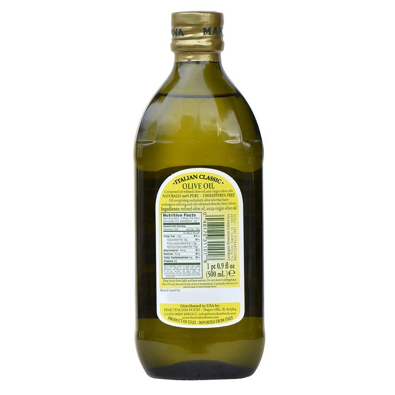 Mantova Italian Classic Pure Olive Oil, 17 Ounce (Pack of
