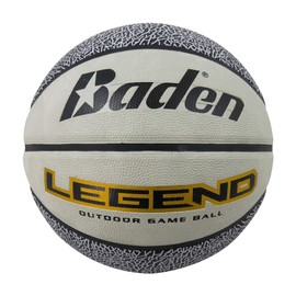 Baden Legend Rubber Basketball (Intermediate Size 6) 28.5" Gray/Black