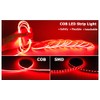 YUNBO 12V COB LED Strip Light Red 16.4ft Bright Dotless