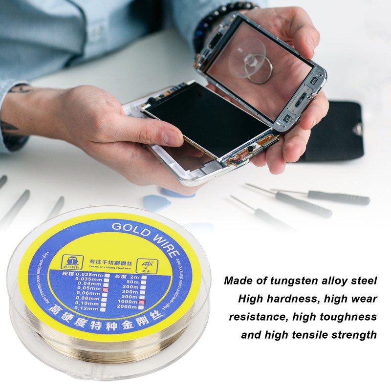 LCD Screen Separation Wire Tungsten Alloy Steel Incisive Screen Cutting
