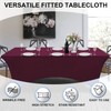 Newthinking 6FT Stretch Tablecloth for Craft, Spandex Stretch Table Cloth,