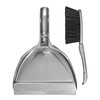 Elliott Dustpan and Brush Set, Durable Plastic Pan with Rubber