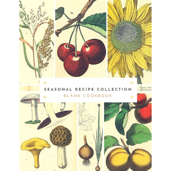 Seasonal Recipe Collection - Apricot Mushroom: Blank Cookbook | Natural