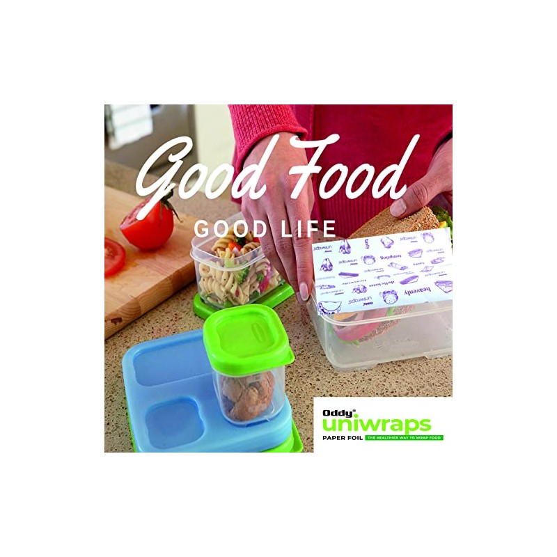 Oddy Uniwraps Food Wrapping Paper Sheets | Wrap Roti, Parantha,