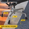 Office Chair Caster Wheels Replacement - Set of 5 Hardwood