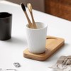 Simple vertical pattern ceramic wash cup couple mouthwash cup hotel