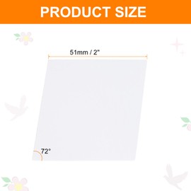 sourcing map 300 Count Diamond Paper Piecing Paper for Quilting, 2-Inch 72 Degree Rhombus English Paper Piecing Template, Foundation Paper Pieces Patchwork Supplies for Sewing DIY Craft