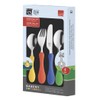 Cs 4-Piece Coloured/ Stainless Steel Childs Cutlery Set