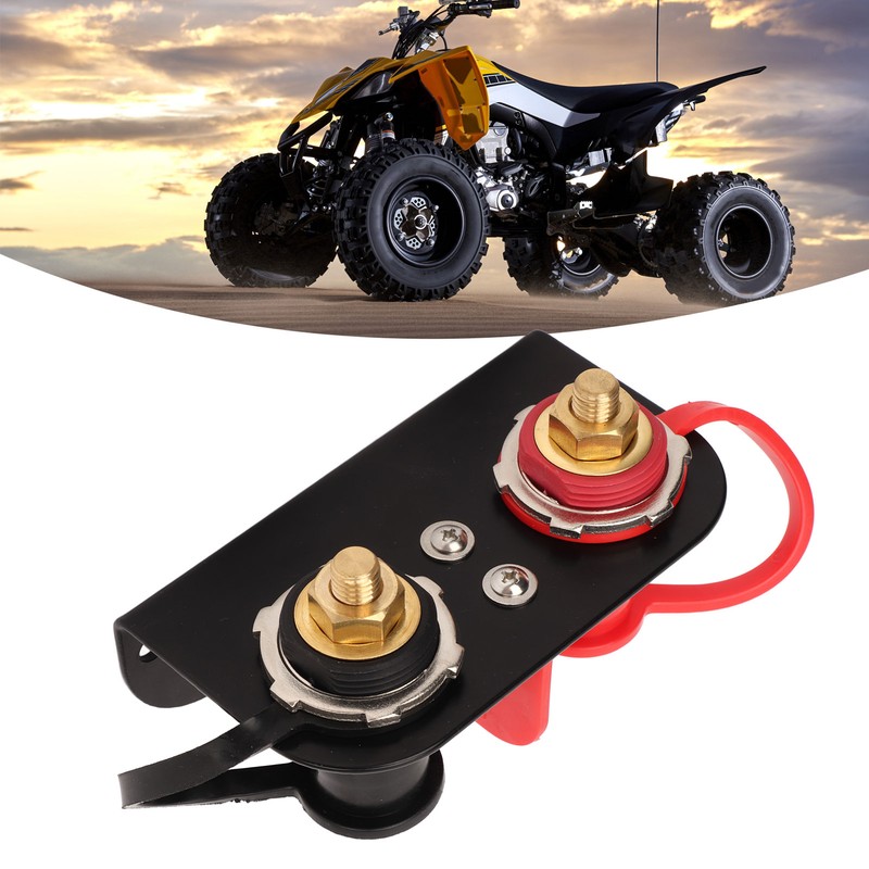Remote Battery Terminals with Waterproof Caps for UTV ATV Car