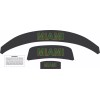 Miami Black Green/Orange Full Size Football Helmet Bumpers