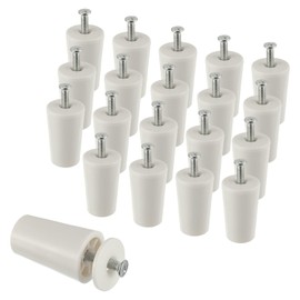 EPLZON Stop Stop for Roller Shutters 40 mm White Roller Shutter Stop for Roller Blinds Including Washers and Screws (Pack of 20)