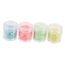SEWACC Bottles Iridescent Glitter Flakes Nail Art Sequins for Crafts and Makeup Safe Glitter for Special Occasions Includes Colors