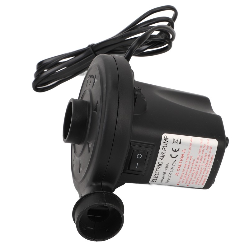Electric Air Pump Multifunctional Compact Plastic Tire Inflator Portable Air