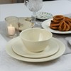 Beesen Cream Melamine Dinnerware Sets of 12 Pcs, BPA Free