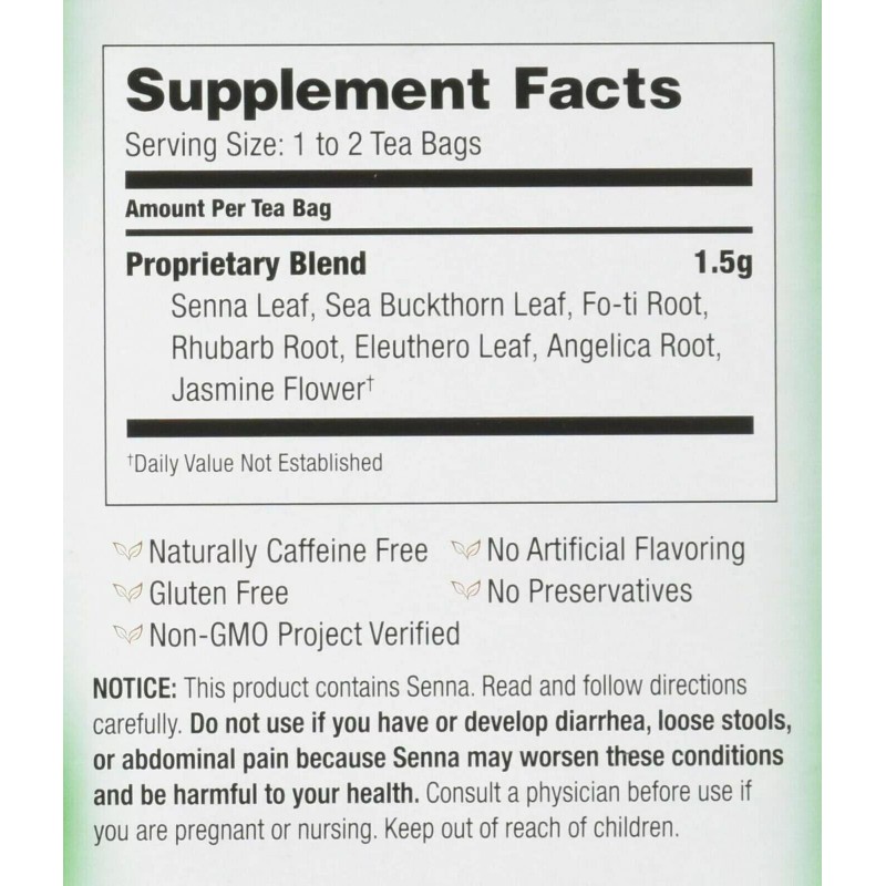 Bravo Tea Colon Cleansing Tea 20 Bags