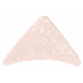 Ladies Geometric Triangle Small Marble Look Hair Claw Clamp Clip (Baby Pink)
