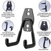 4 PCS Garage Hooks, Ladder Hooks Hanger, Double Hooks Heavy