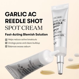 VT COSMETICS Garlic AC Reedle Shot Spot Cream for Acne Spots & Inflammation, Calming Spot Cream (0.50 fl. oz.)
