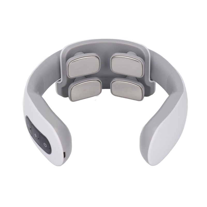 Electric Pulse Neck Massager Adjustable Multi Functional Portable 4 Head