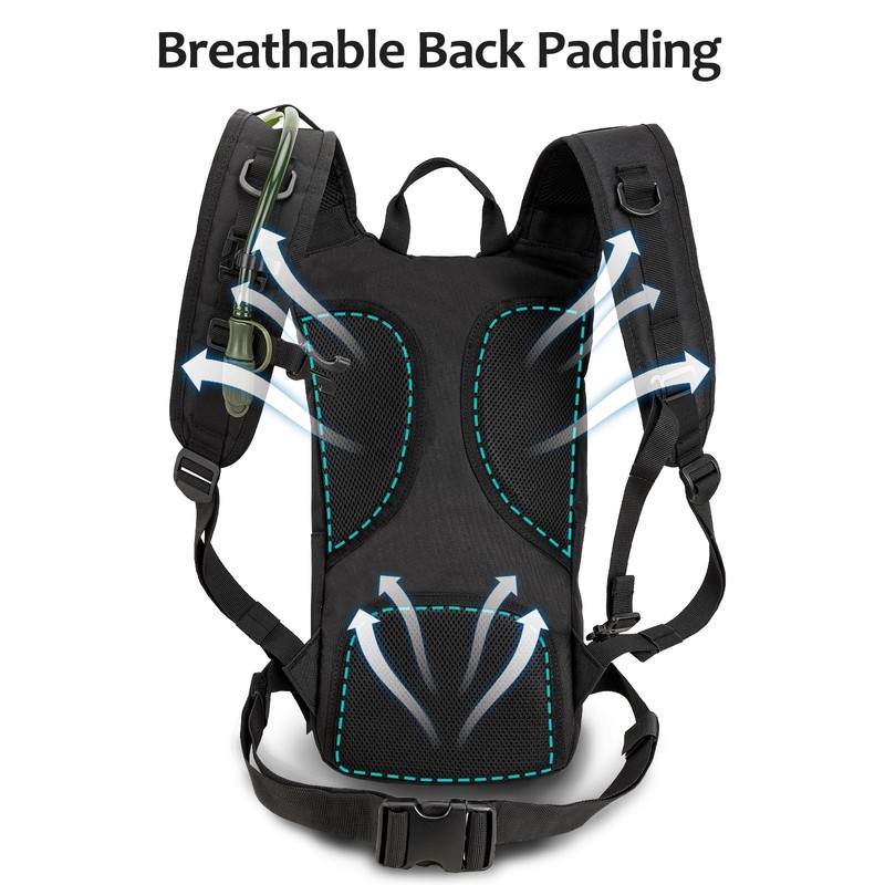 Jueachy Hydration Backpack with 3L TPU Hydration Bladder: Ski Backpack