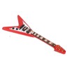 Red Miniature Electric Guitar Replica Wooden Mini Musical Instrument Model