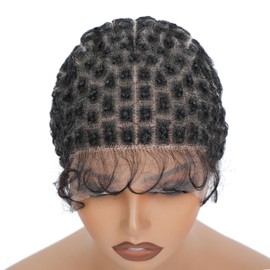 UCABEWEL Braided Wig Caps with Baby Hair Full Double Lace Wigs Caps Crotchet Cap (79knots)