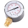 Mini pressure gauge, compressed air pressure gauge with double scale,