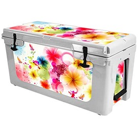 MightySkins (Cooler Not Included) Skin Compatible with RTIC 65 Cooler (2017 Model) - Pollinate | Protective, Durable, and Unique Vinyl Decal wrap Cover | Easy to Apply | Made in The USA