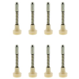 ZZHXSM 8PCS Spring Plunger Door Locks Cot Spring Locks Spring Latch Switches 55MM Plastic Handles for Cots Cupboards Pet Door Stops and Window Screens