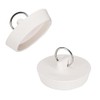 Rubber Sink Plug, Drain Stopper White Fit 48-49mm with Hanging