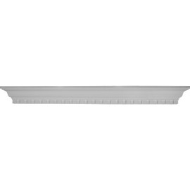 Ekena Millwork SH48X04X04DE Dentil Shelf, 48"W x 4 1/2"H x 4 1/8"P