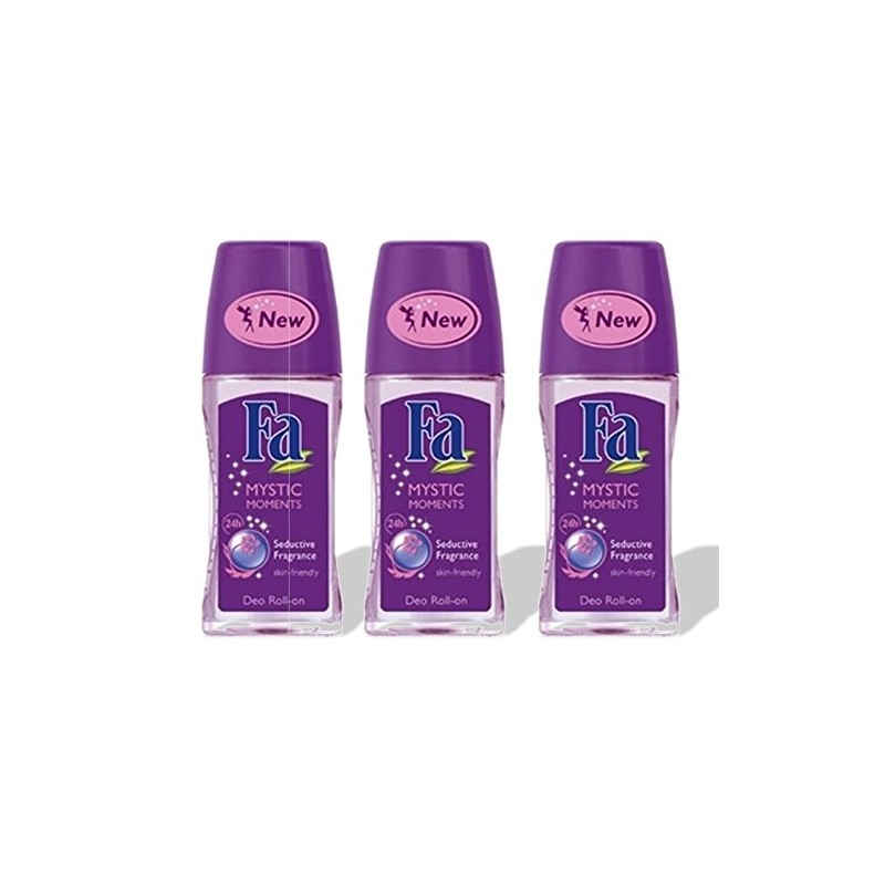 Fa Deodorant 1.7 Ounce Roll-On Mystic Moments (50ml) (3 Pack)