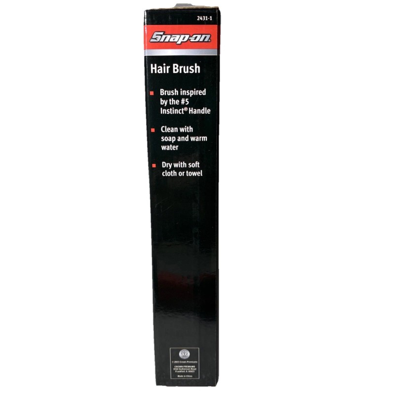 Snap On Tools Hair Brush Soft Grip handle inspired red/black