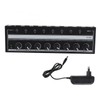 8 Channel Headphone Amplifier, Portable Metal Stereo Audio Amplifier with