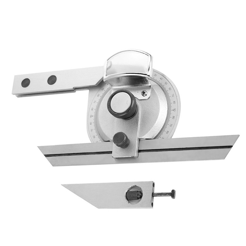360 Degree Steel Universal Bevel Protractor Angle Finder Measuring Ruler