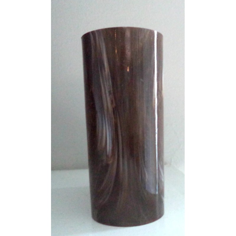 VINTAGE CRISLOID MARBLED CHOCOLATE BACKGAMMON DICE SHAKER CUP NEW OLD