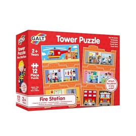 Galt, Tower Puzzle - Fire Station, Jigsaw Puzzles for Kids, 12 piece puzzle, Ages 2 years Plus