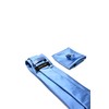 Tie Set with Light Blue Tie, Pocket Square and Cufflinks