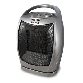 Optimus H-7247 1500-Watt Portable Oscillating Ceramic Heater, Silver (93578897M)