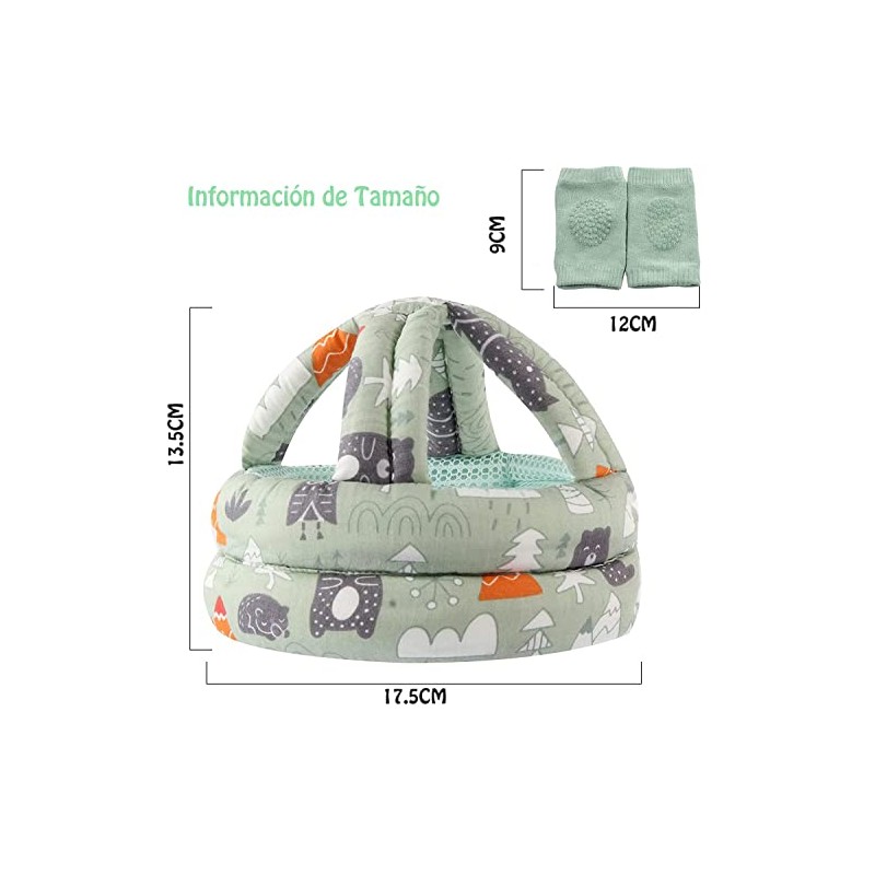Casco de Seguridad para Bebés y Niños Pequeños, Pprotector de