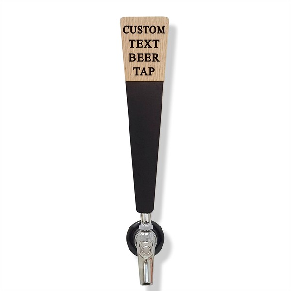 Custom Personalized Beer Tap Handle Oak with Chalkboard Marker Board.