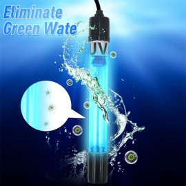 COOSPIDER Aquarium U-Vlight for 55-100 Gallon Submersible Clean Green Lamp Replacement Light Bulb for KOI Pond, Swimming Pool, Spa, Large Fish Tank, Cold Plunge, Pond Control